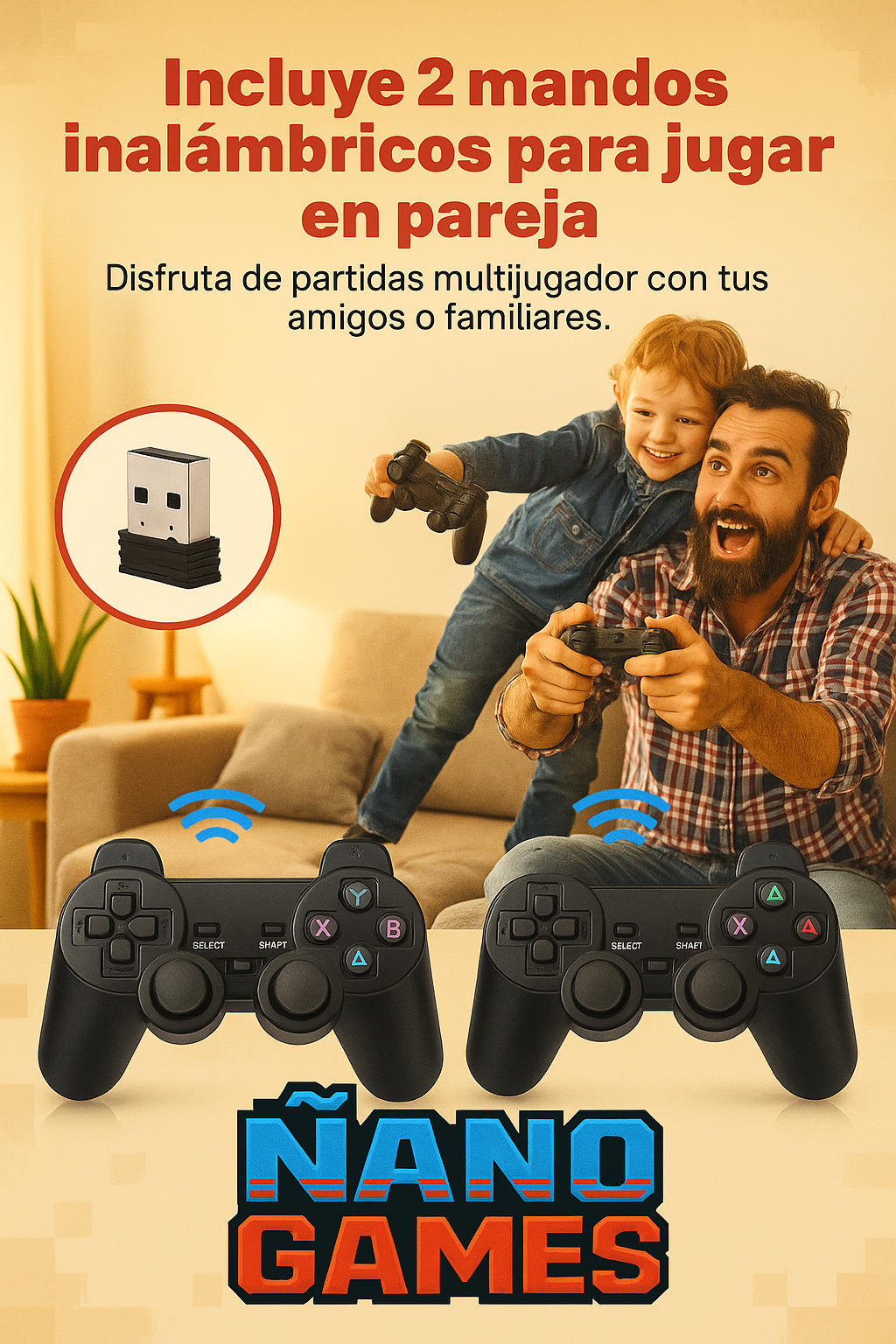 Game Stick™ | Consola Retro Inalámbrica.