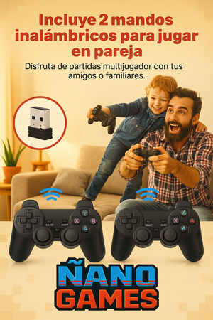 Game Stick™ | Consola Retro Inalámbrica.